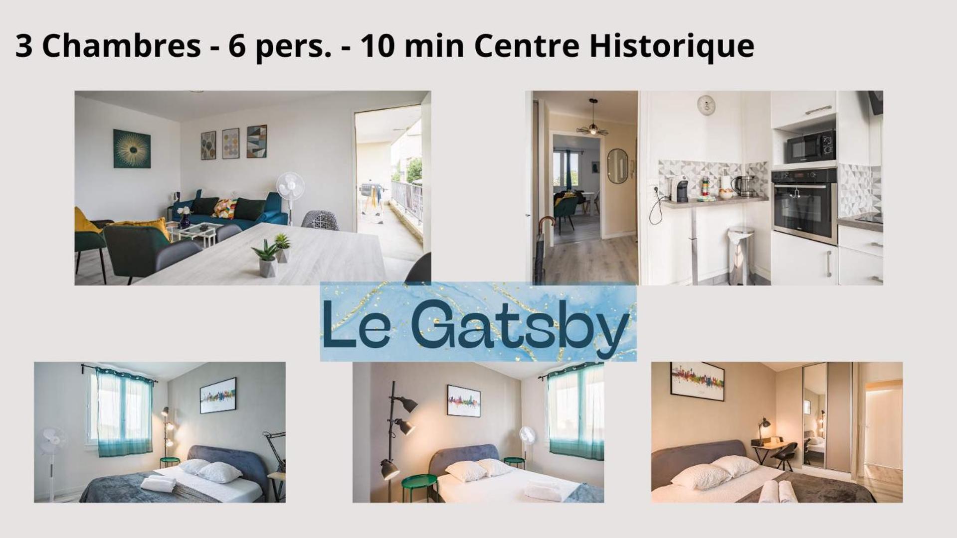 Le Gatsby - 3 Chambres - Centre-Ville Troyes Bagian luar foto